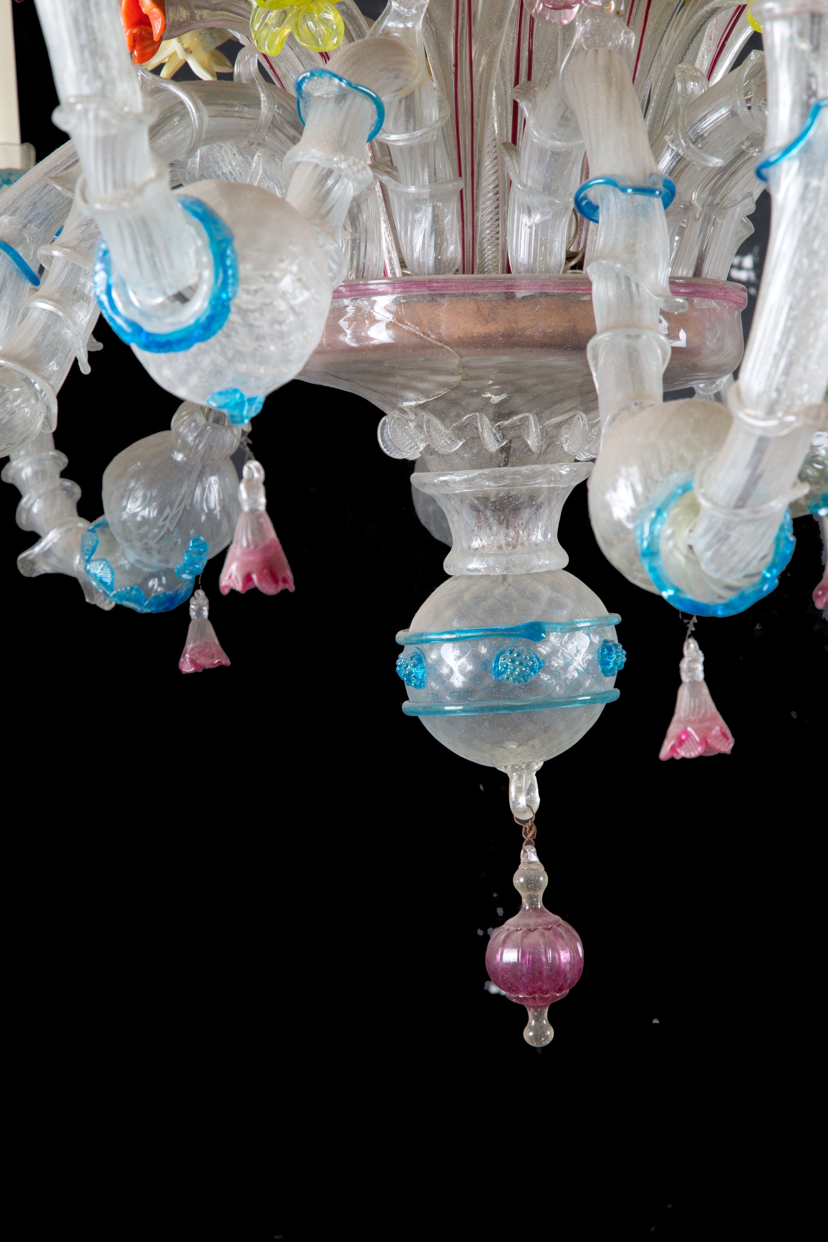 Lampadario in vetro di Murano