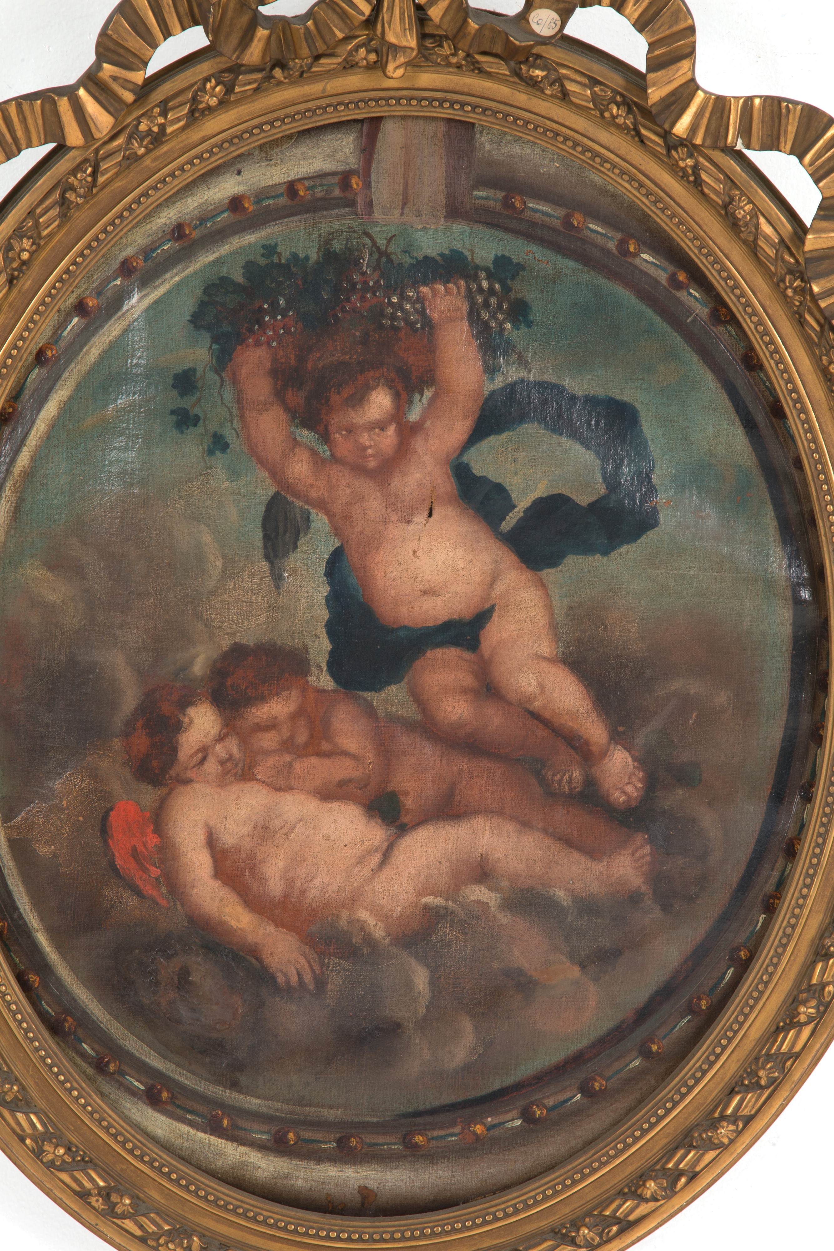 Dipinto ovale "PUTTI"