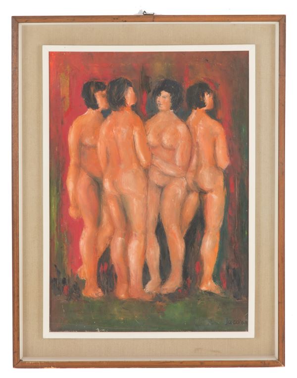 Painting &quot;GROUP OF WOMEN&quot;