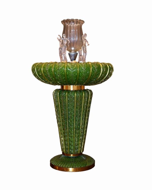 Glass fountain