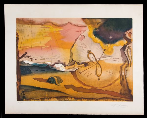 SALVADOR DALI' - Lithograph "LES MONTRES MOLLES"