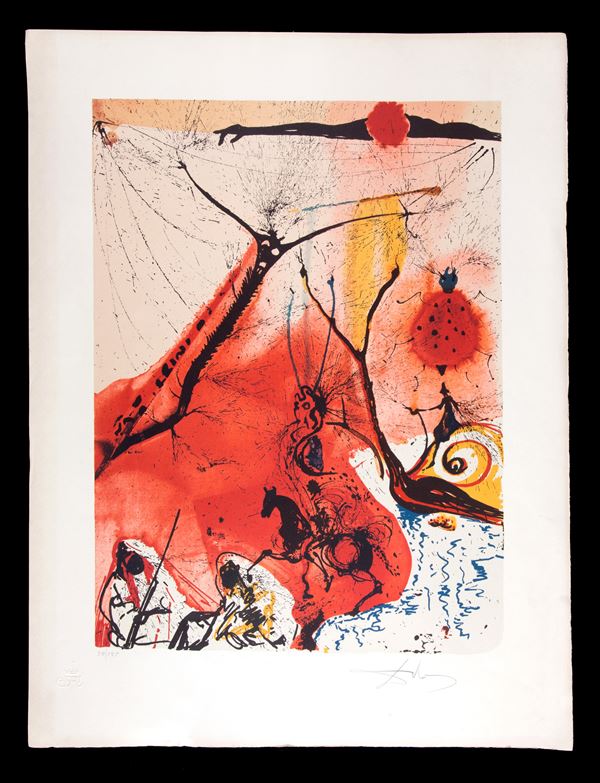 SALVADOR DALI' - Lithograph "LE REVE ONIRIQUE"