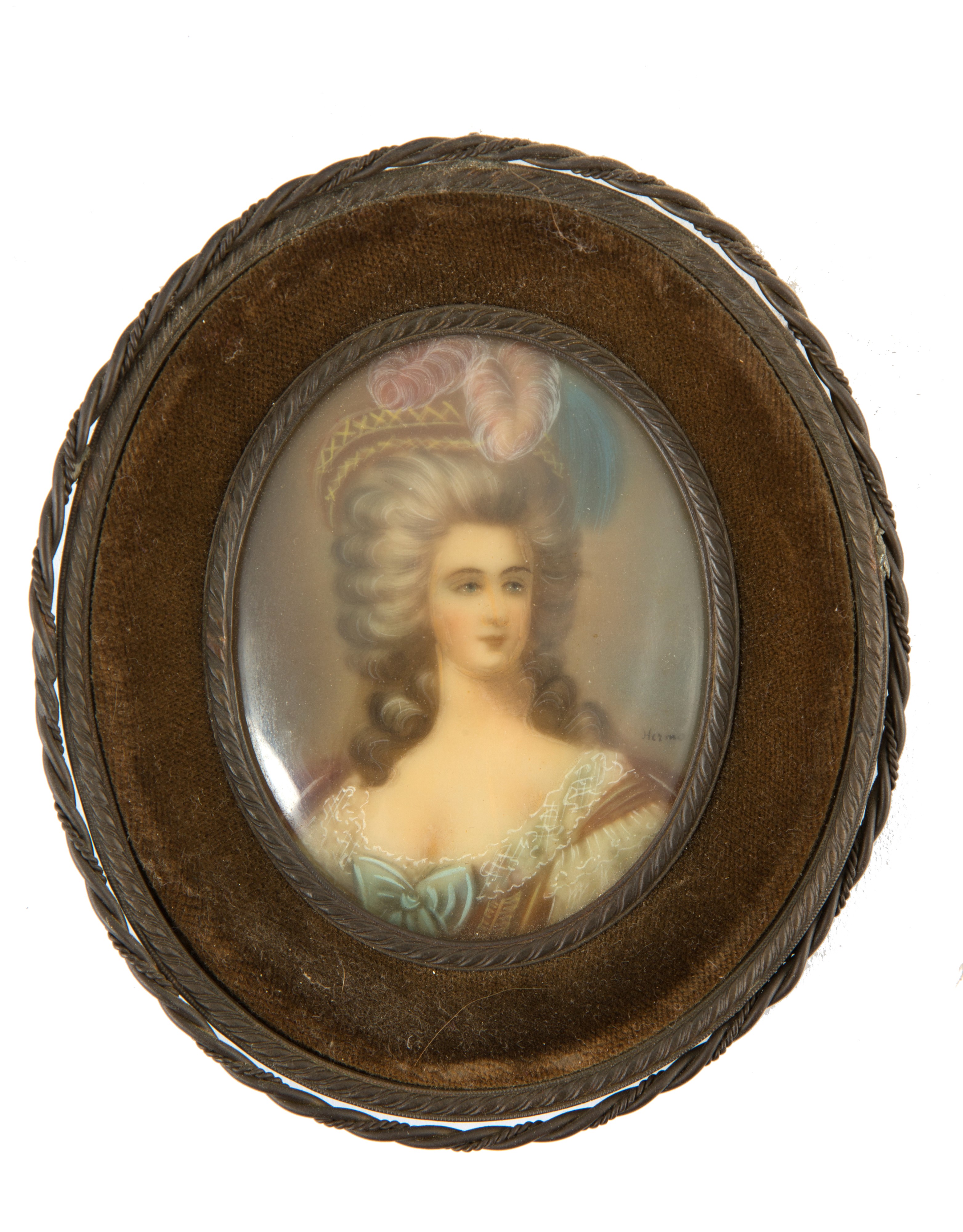 Quattro Miniature "ritratti di Gentiluomini e Gentildonne"