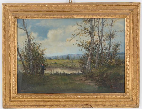 GIULIANO AMADORI - Painting "L'AUTUNNO"
