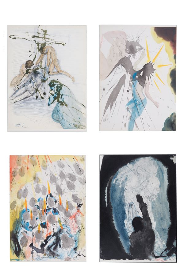 SALVADOR DALI' - Four lithographs. Biblia Sacra