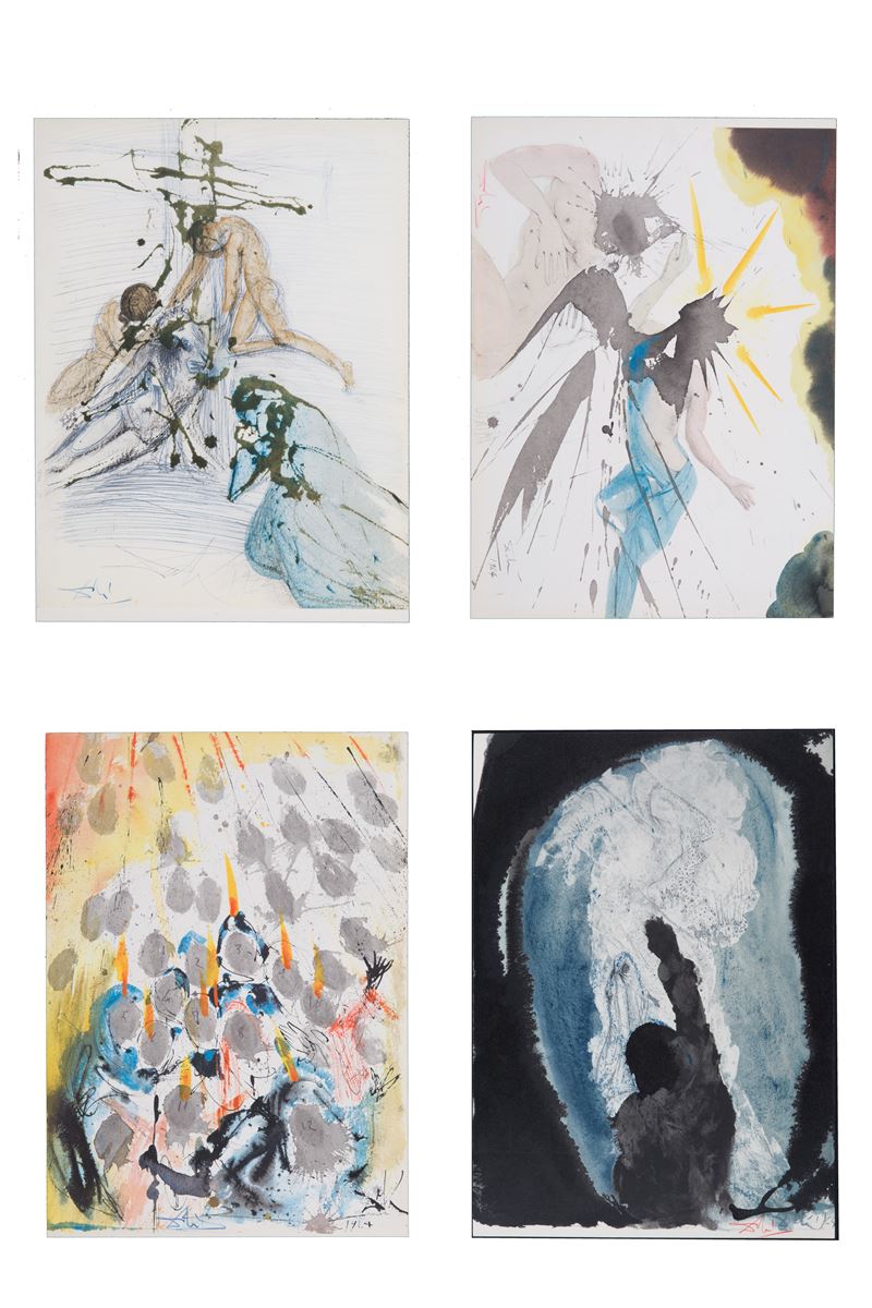 Salvador Dali' - Quattro Litografie. Biblia Sacra