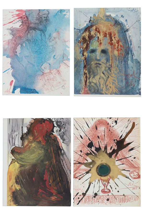 SALVADOR DALI' - Four lithographs. Biblia Sacra
