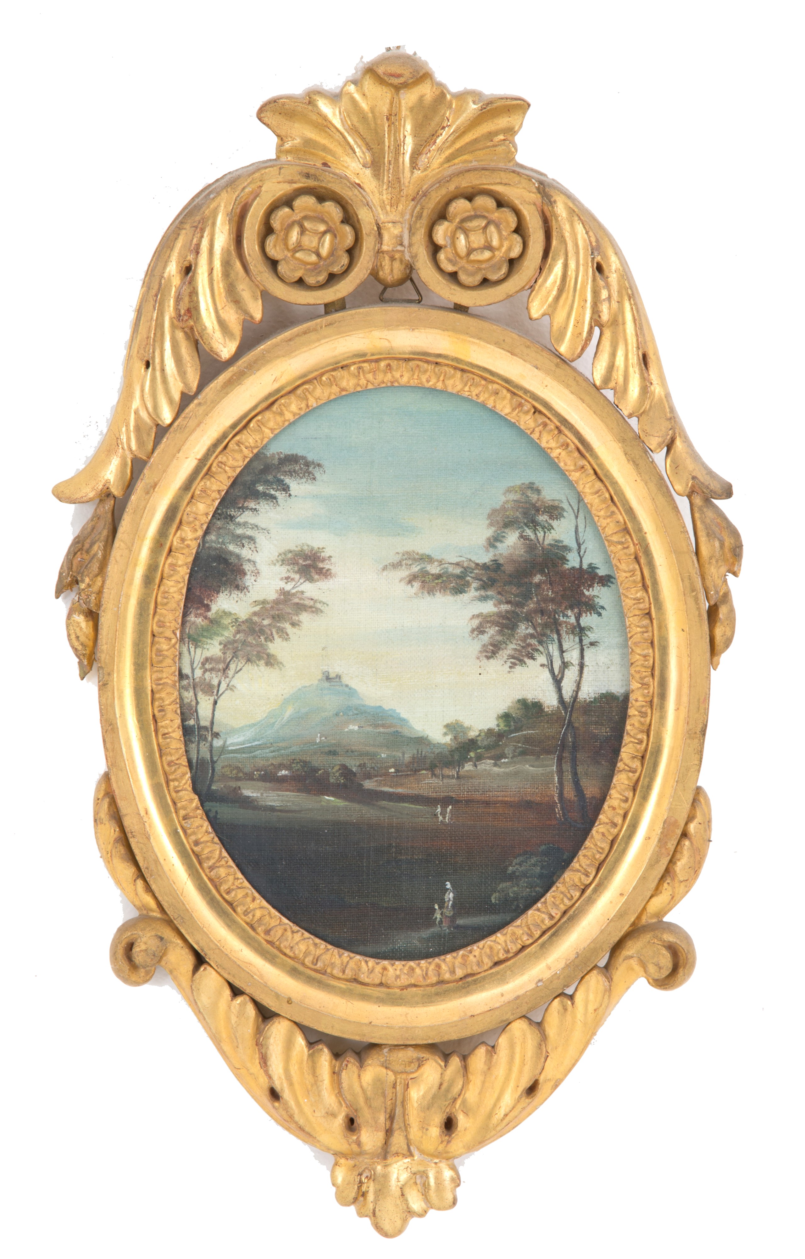 Coppia di cornici con "PAESAGGI"