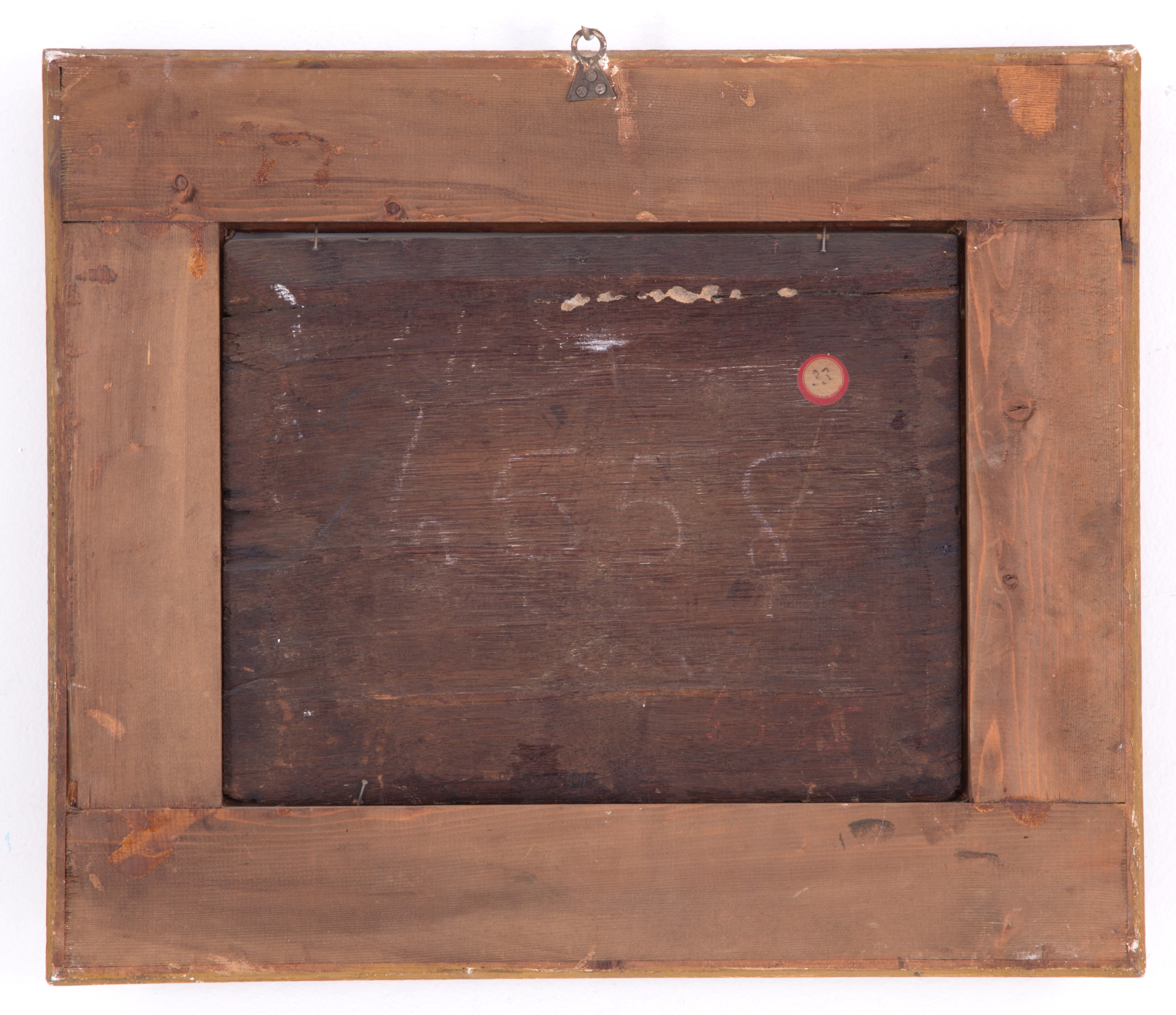 Dipinto "PAESAGGIO CON FIGURE E ANIMALI"