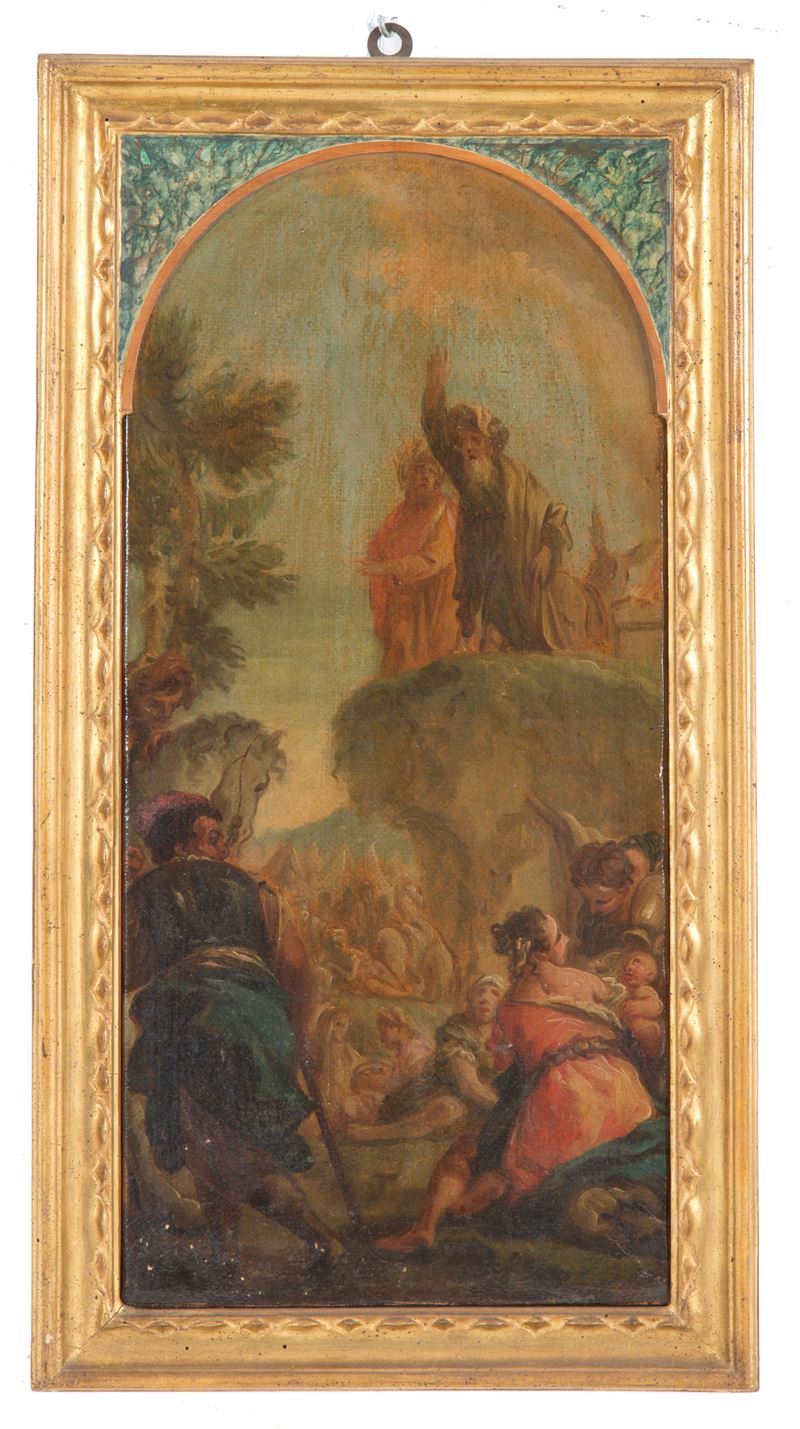 Dipinto "la Raccolta della Manna"