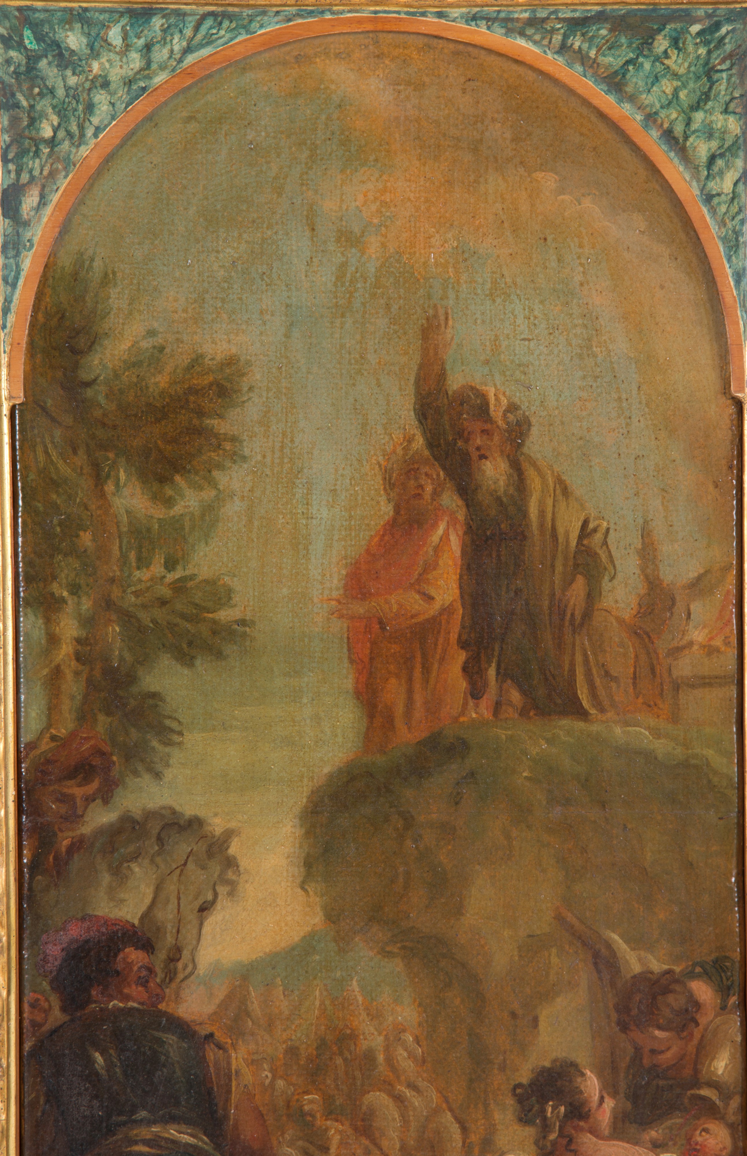 Dipinto "la Raccolta della Manna"