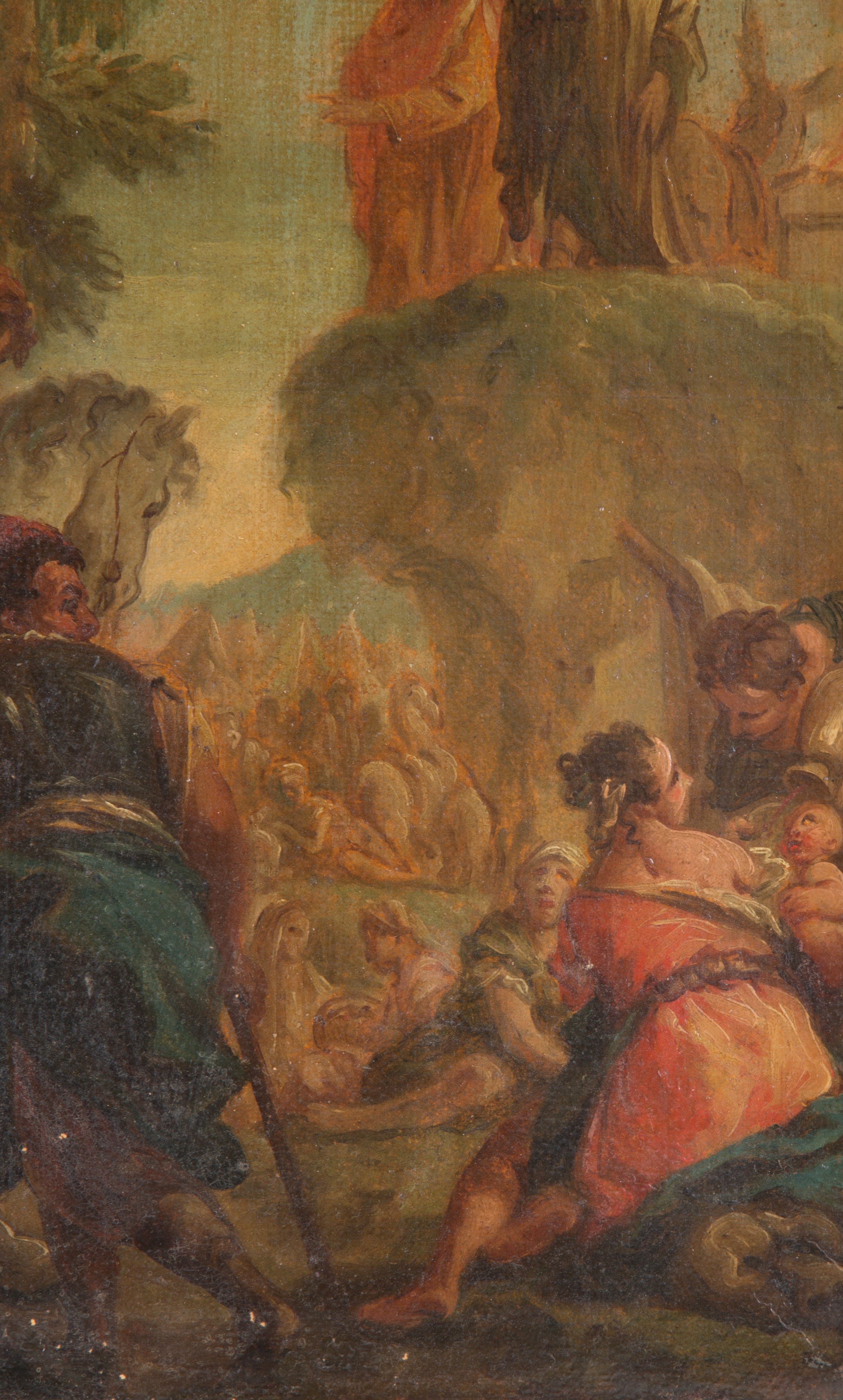 Dipinto "LA RACCOLTA DELLA MANNA"