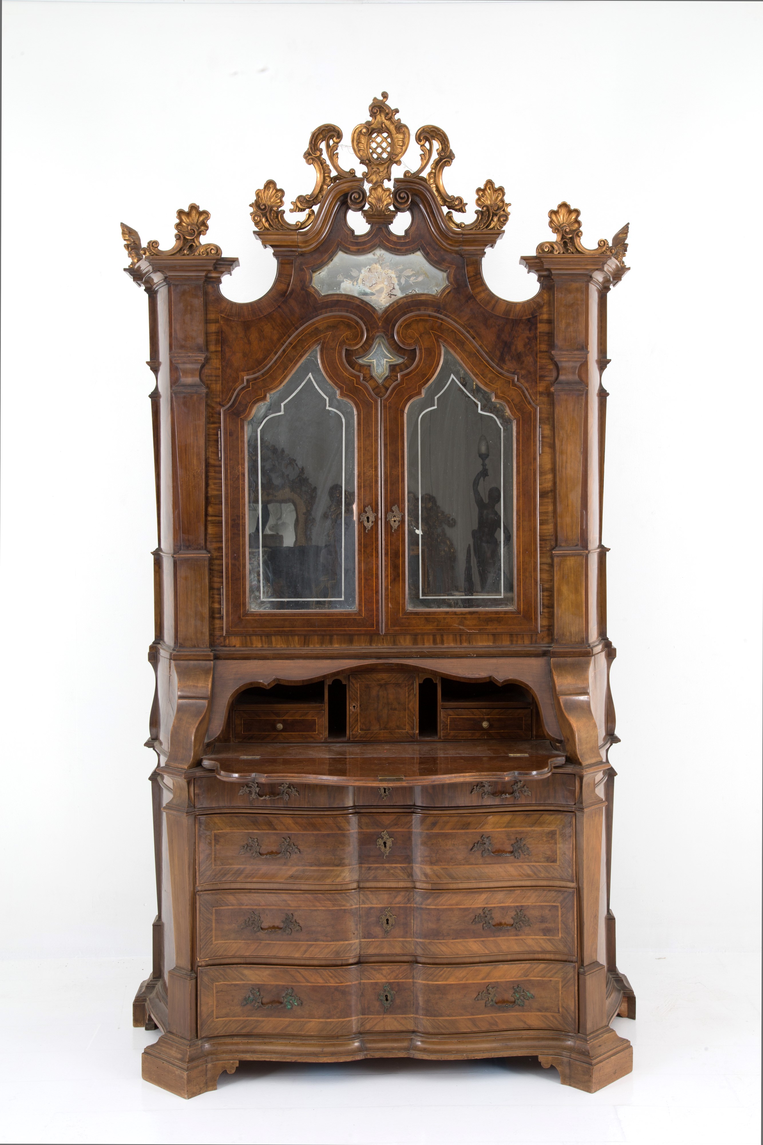 Bureau-trumeau in stile Ca' Rezzonico