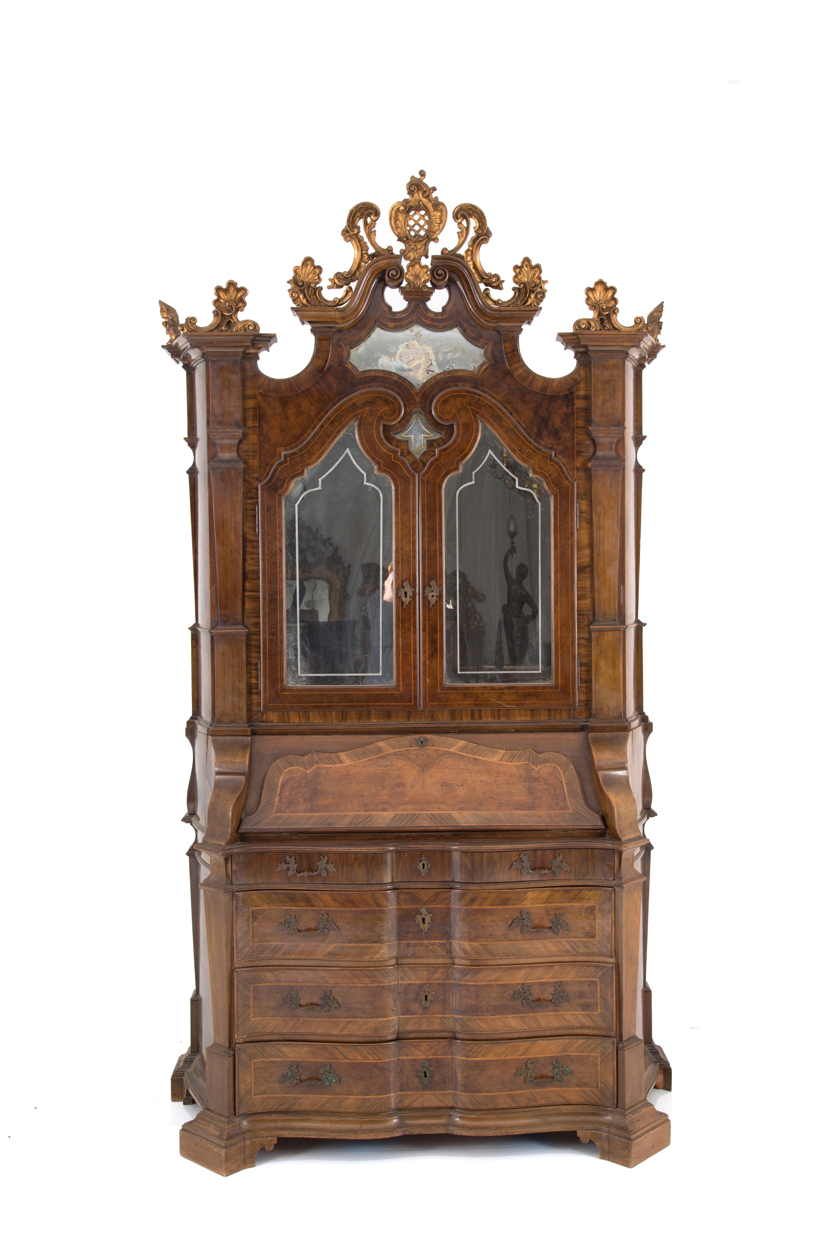 Bureau-trumeau in stile Ca' Rezzonico