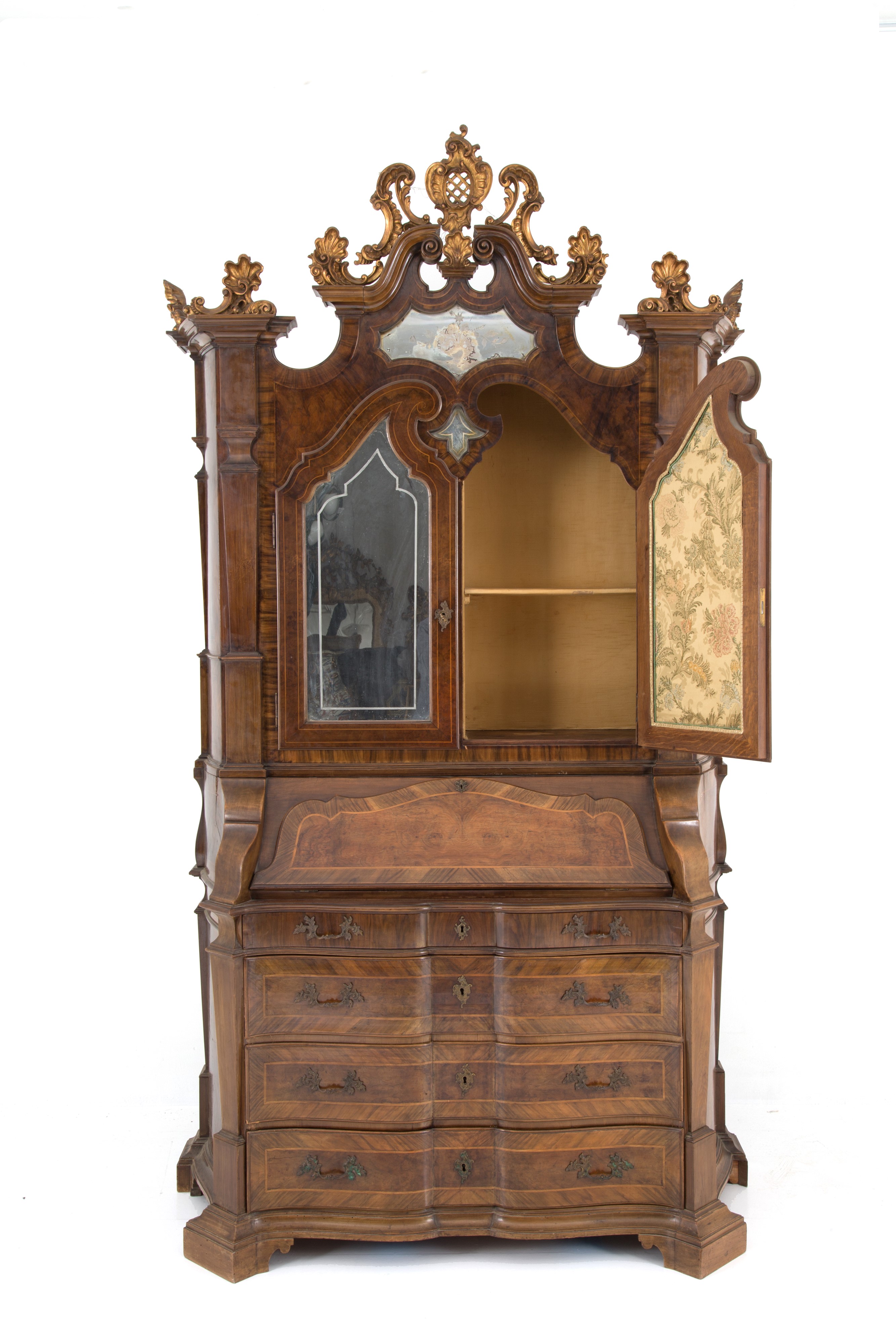 Bureau-trumeau in stile Ca' Rezzonico