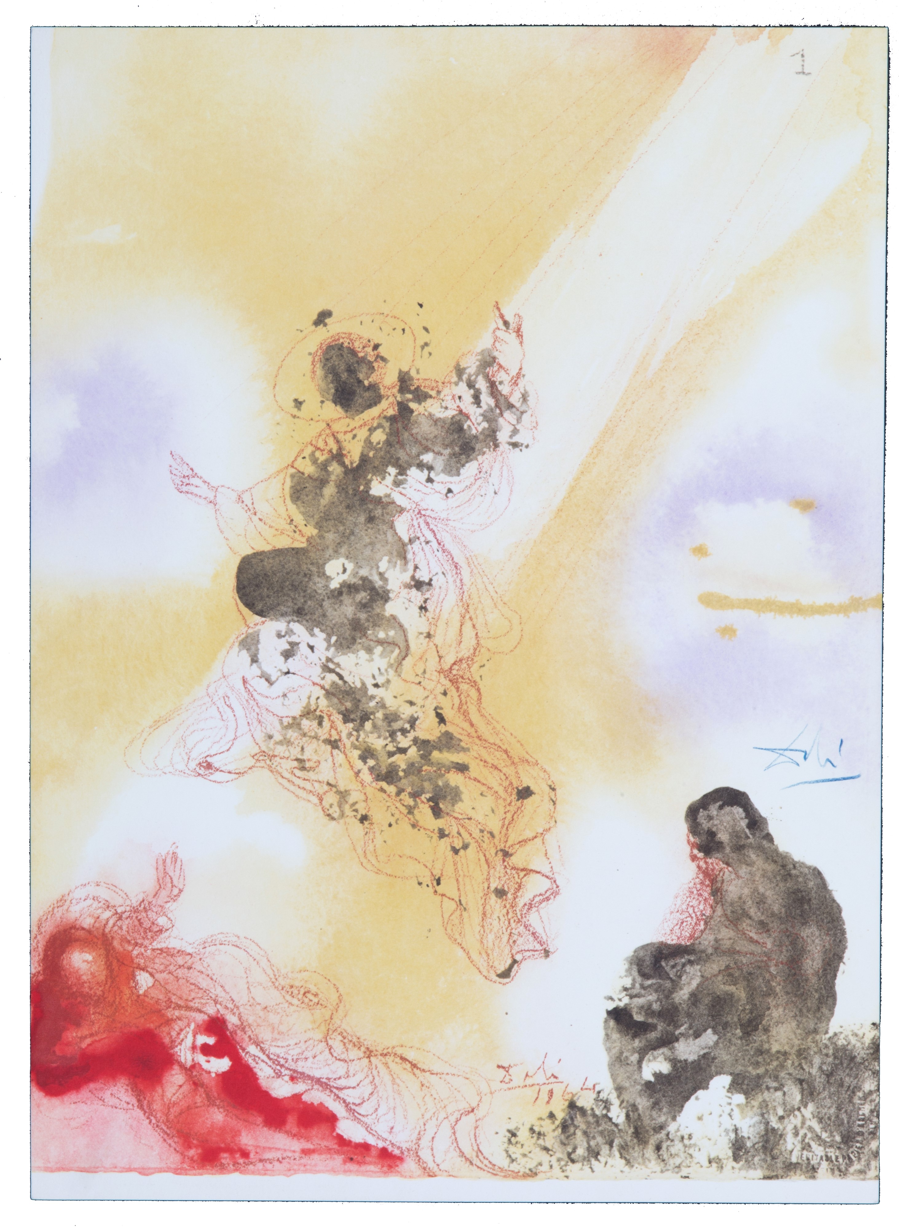 Salvador Dali' - Tre Litografie. Biblia Sacra