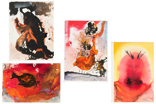 SALVADOR DALI' - Four lithographs. Biblia Sacra