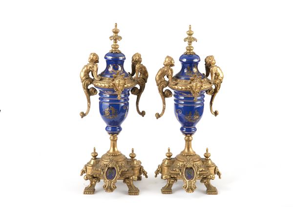 Pair of porcelain vases