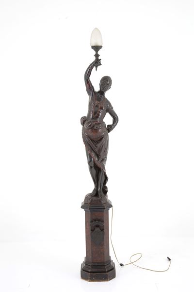 Scultura "moro Portalampada"