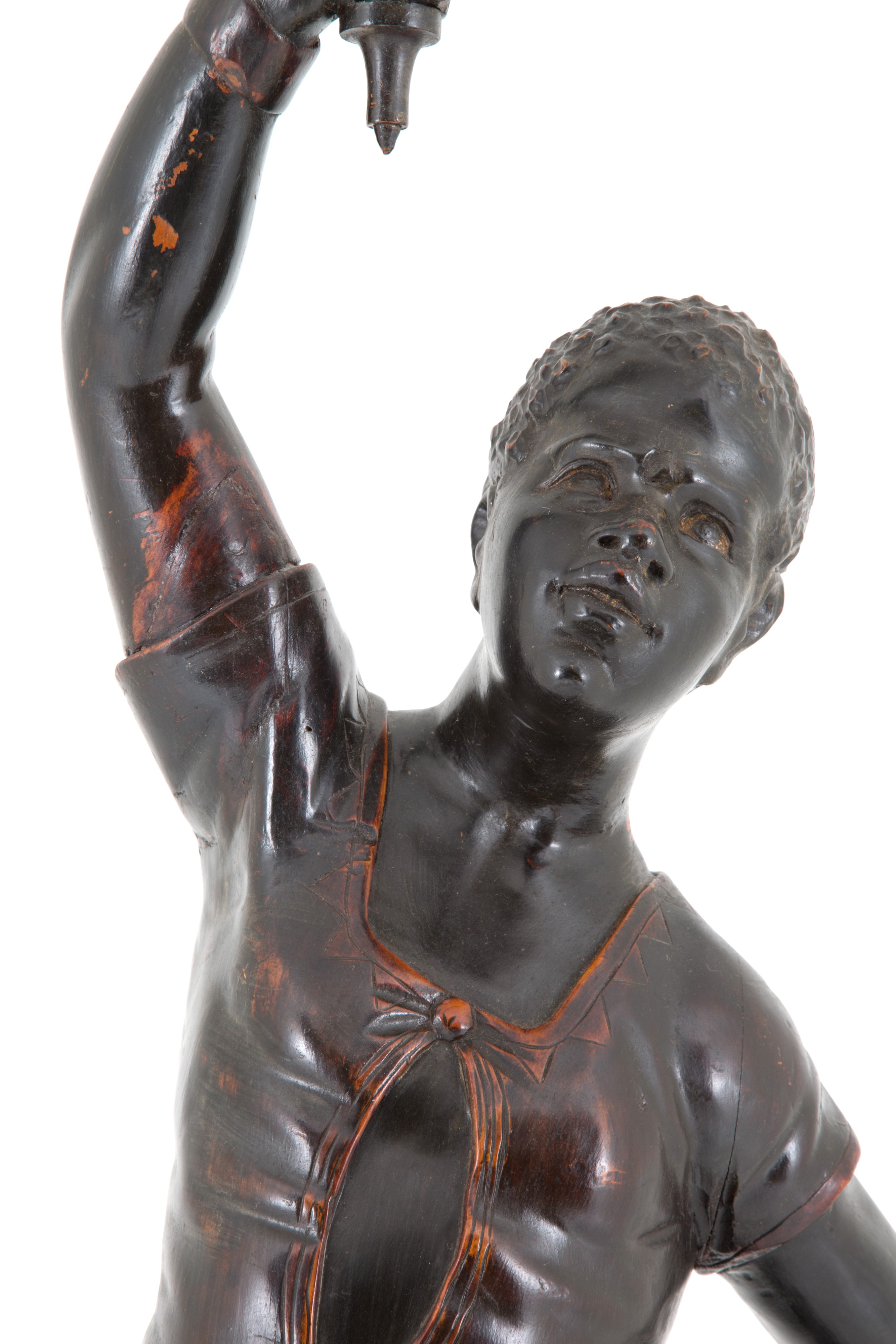 Scultura "moro Portalampada"