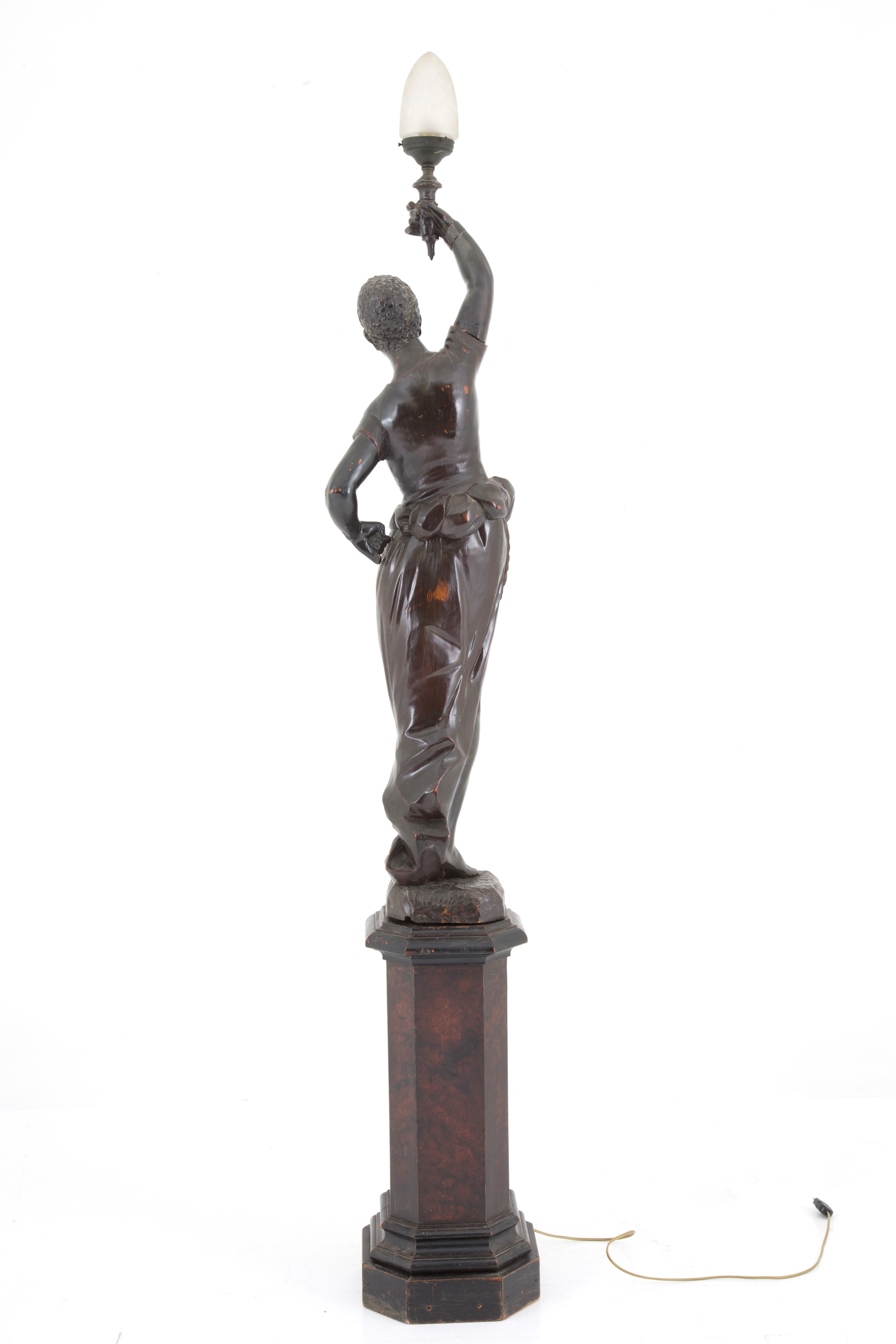 Scultura "moro Portalampada"