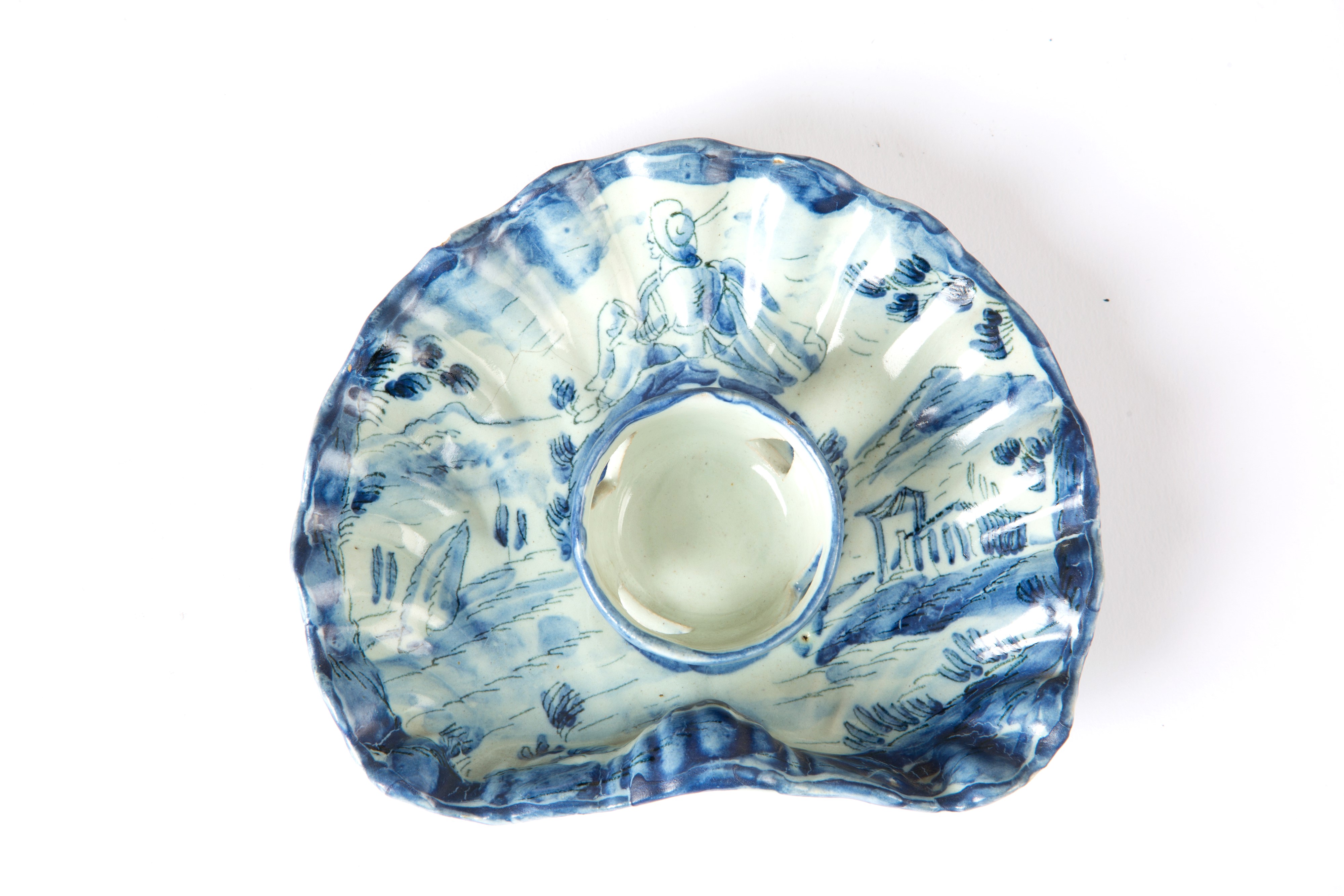 Portacandela in maiolica