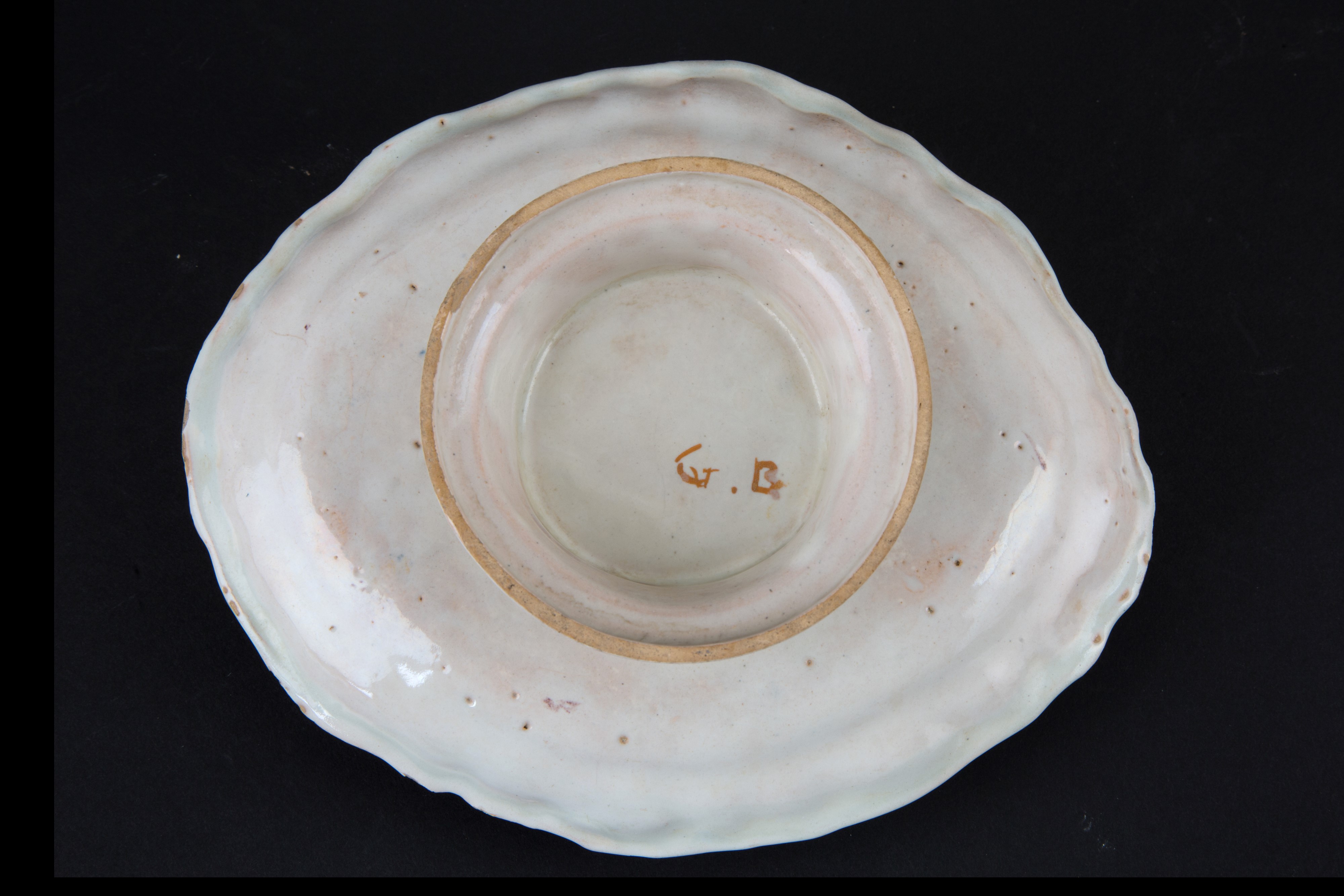 Alzatina in maiolica