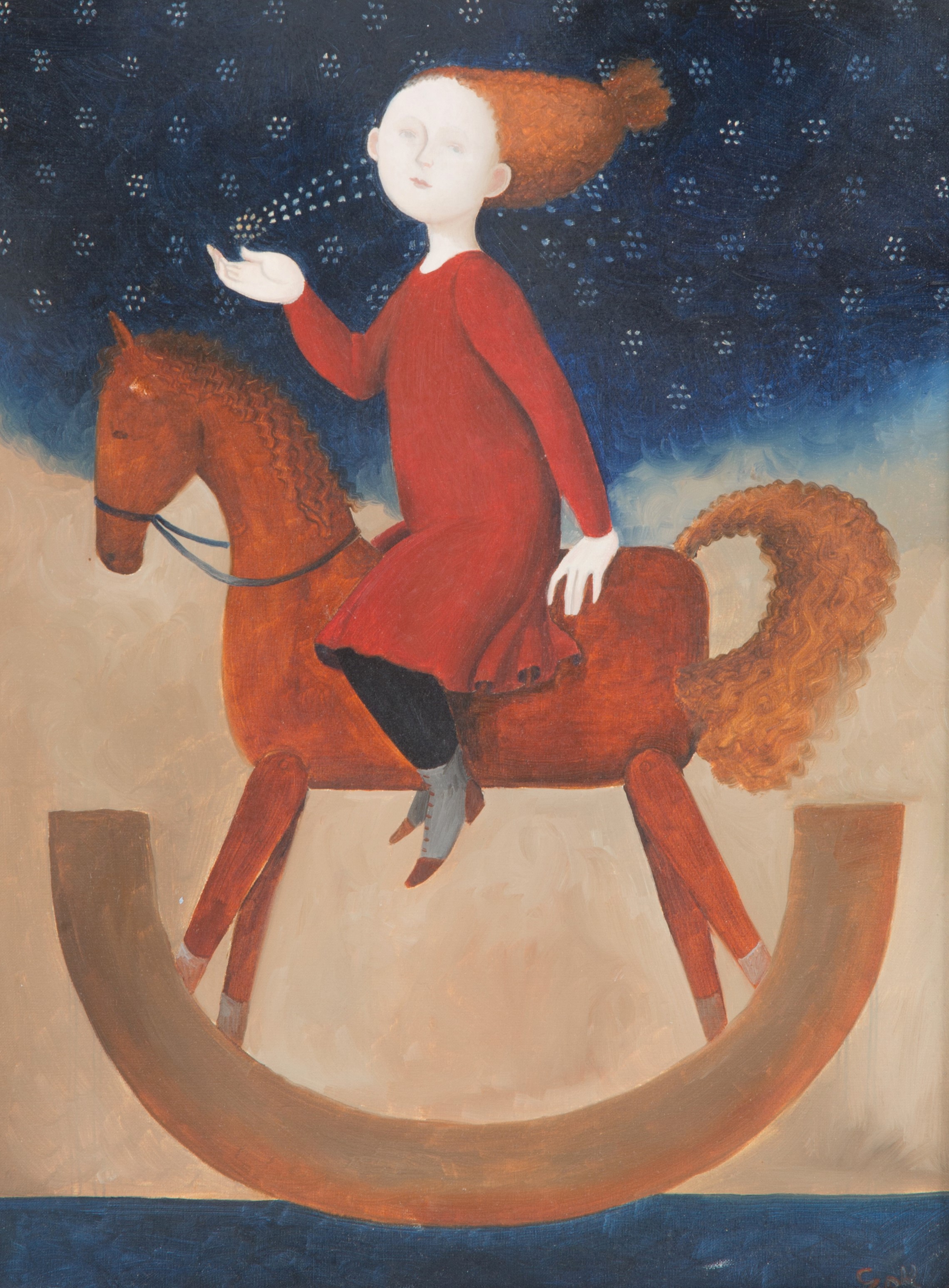 Dipinto "GIRL WITH STARS"