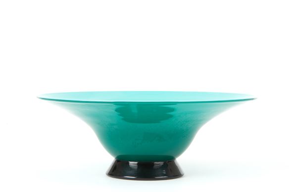 Green bowl. VENINI