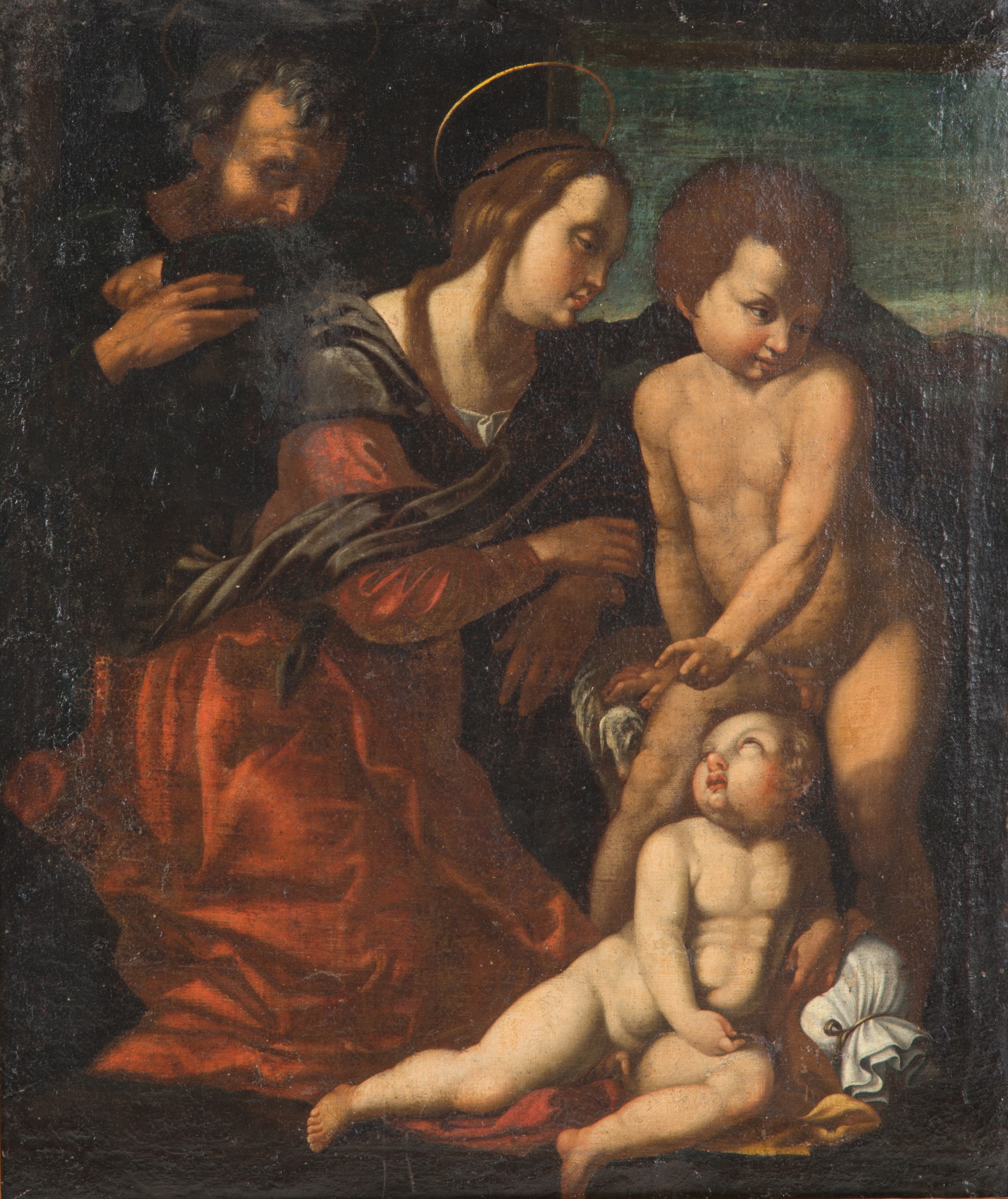 Dipinto "sacra Famiglia con San Giovannino"