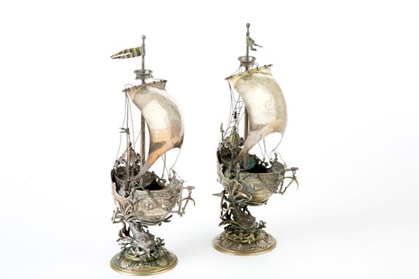 Pair of silver vessels