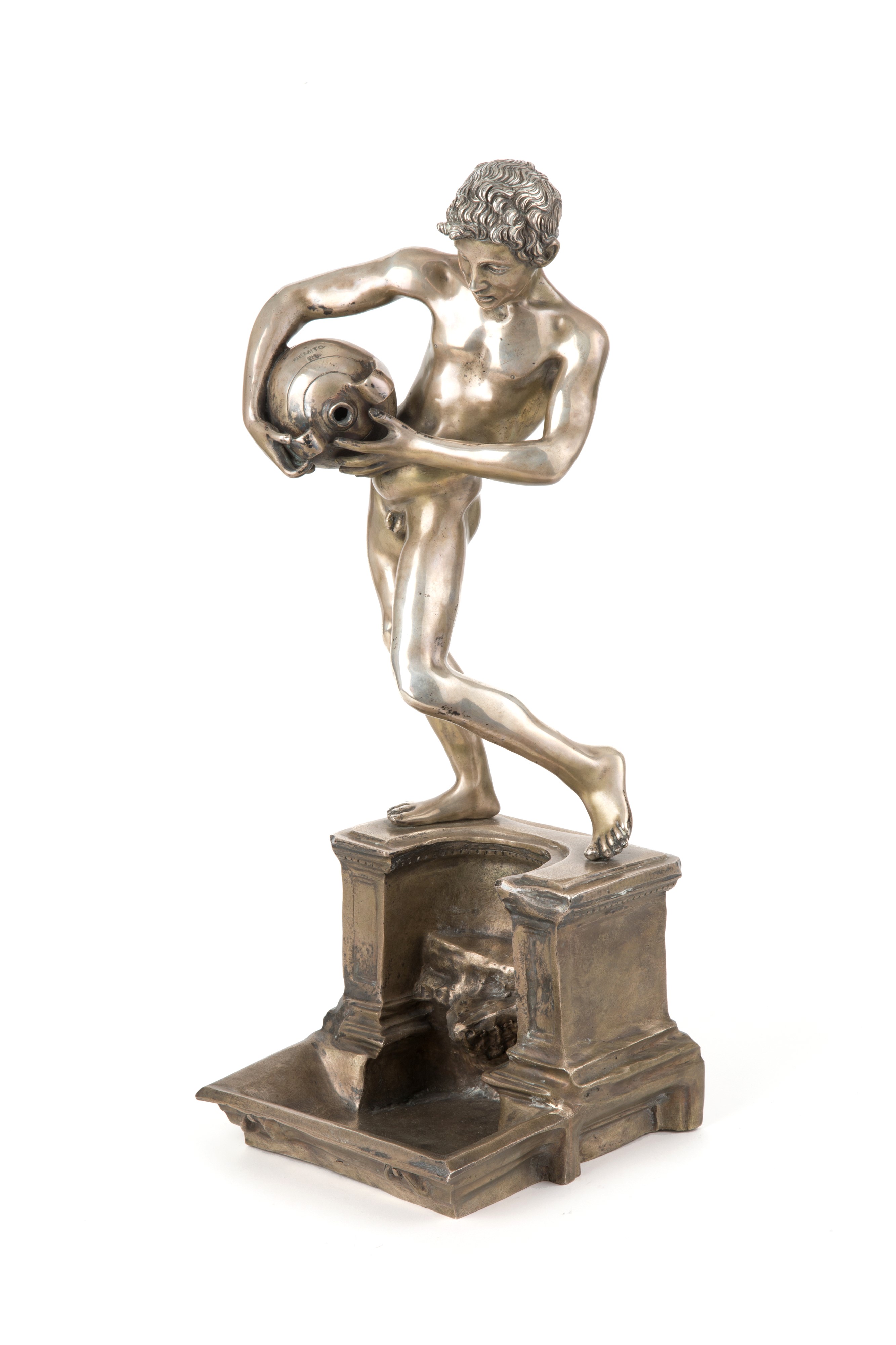 Vincenzo Gemito - Scultura in Argento "L'acquaiolo".
