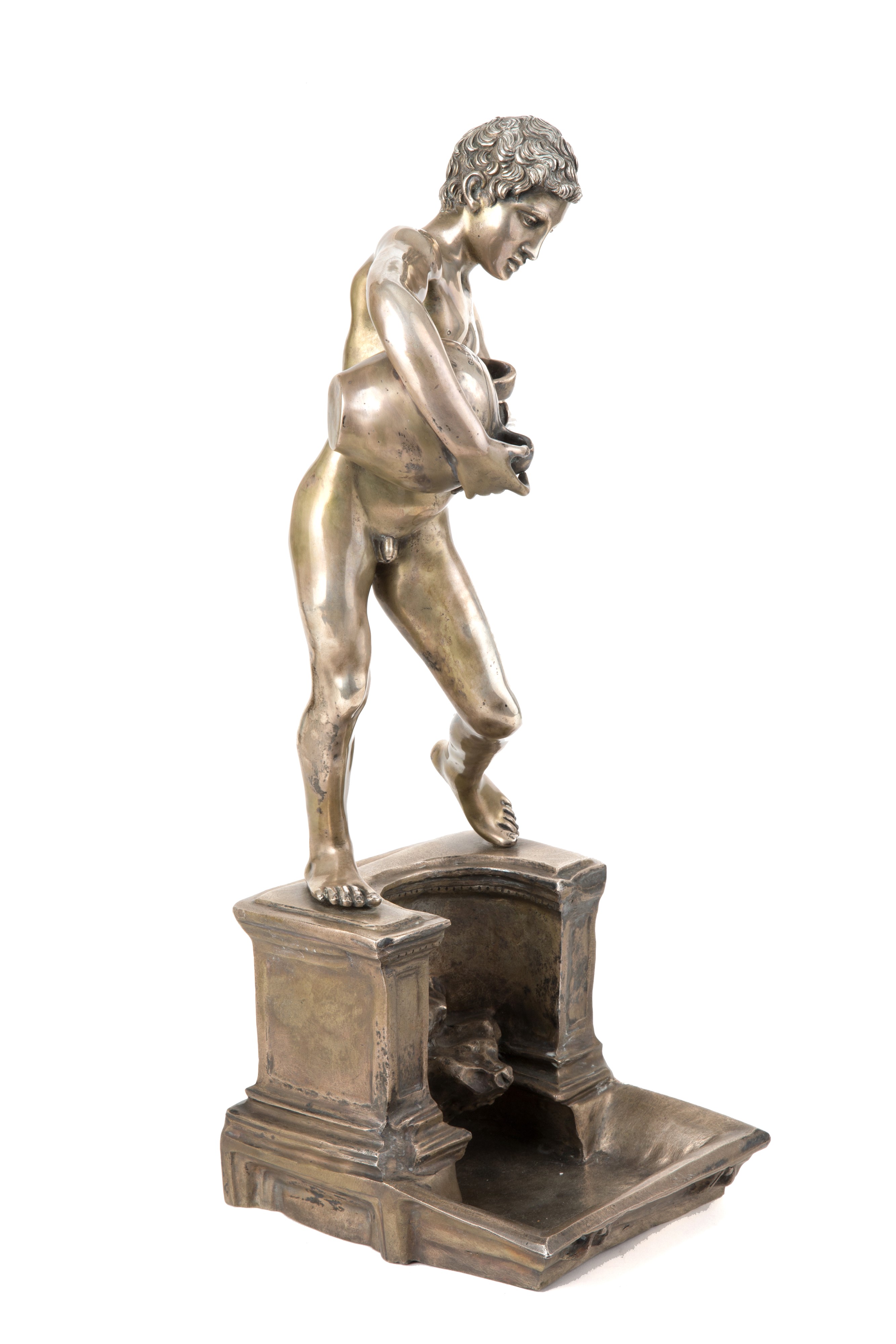 Vincenzo Gemito - Scultura in Argento "L'acquaiolo".