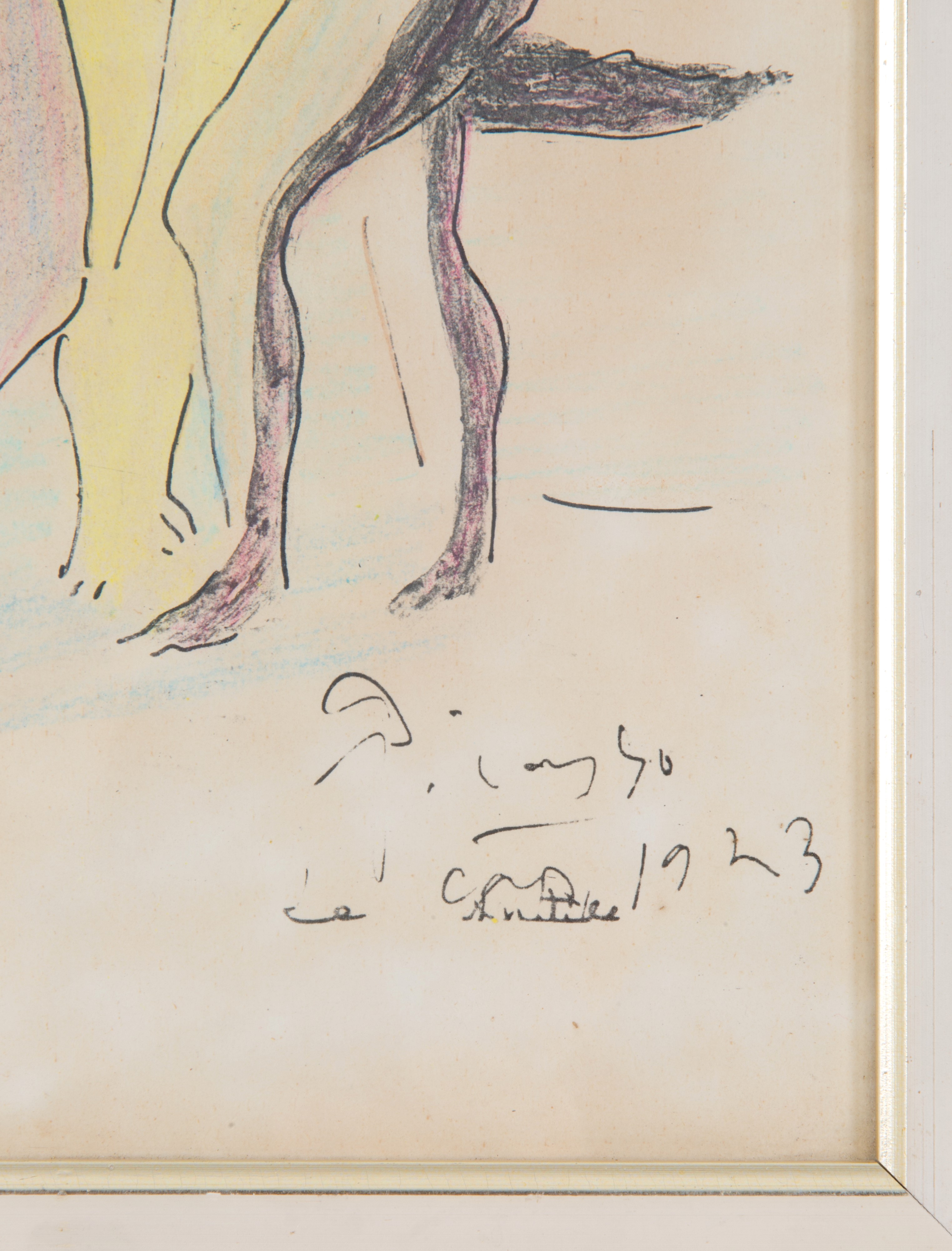 Pablo Picasso - Serigrafia "adamo, Eva e il Diavolo"