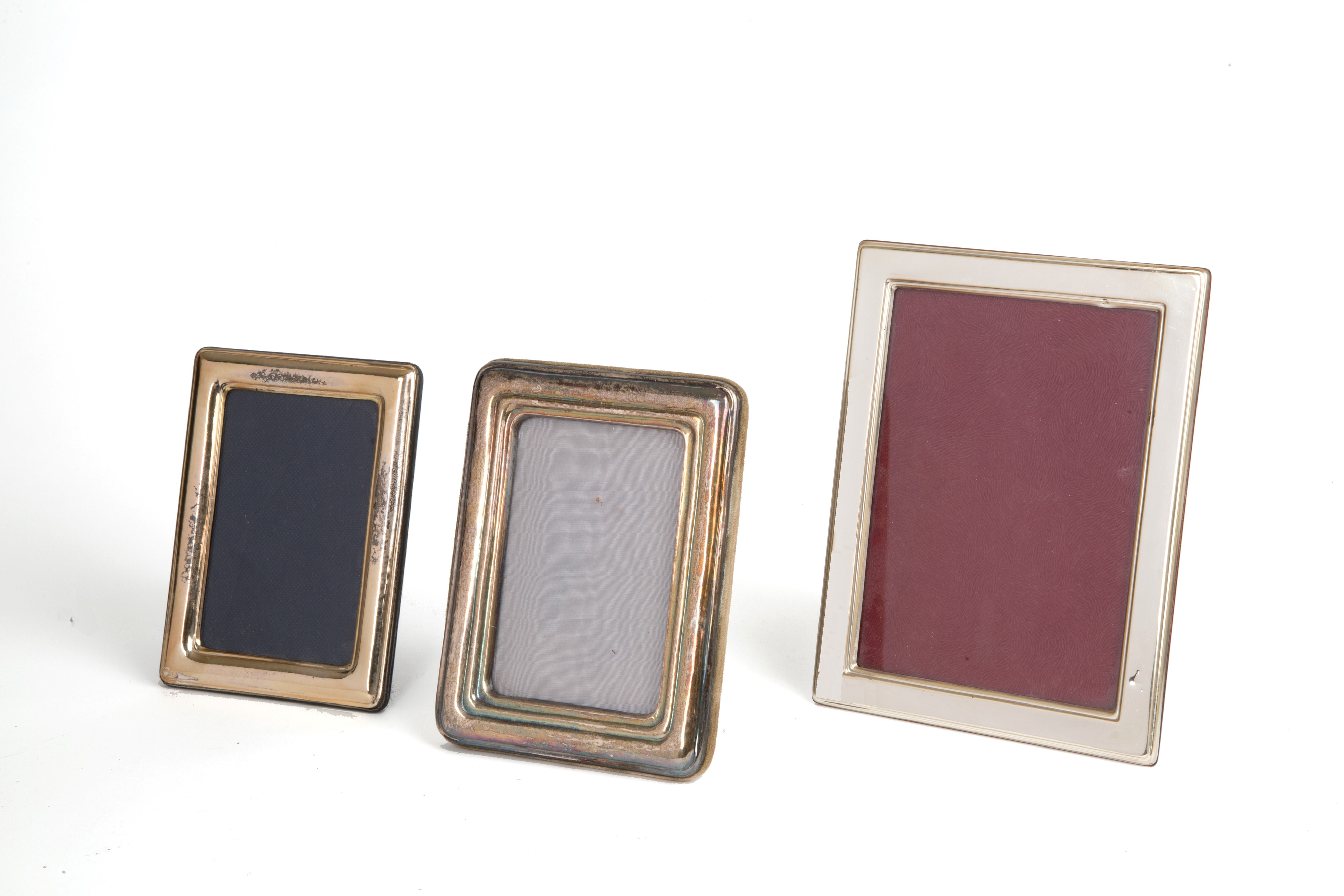 Cinque portafotografie in argento