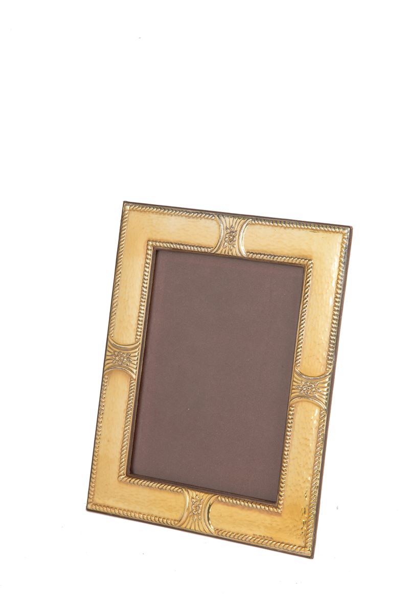Portafotografia in argento 925 dorata