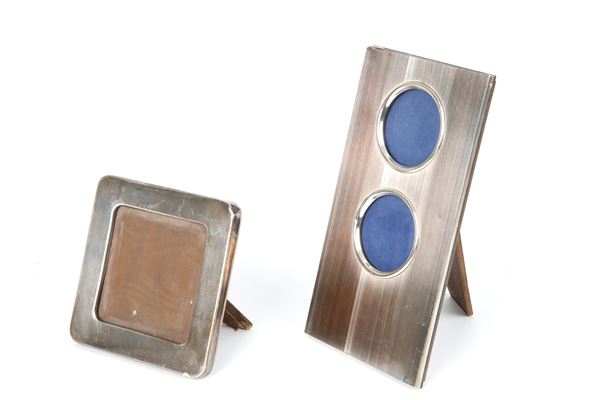Two 800 silver photo frames