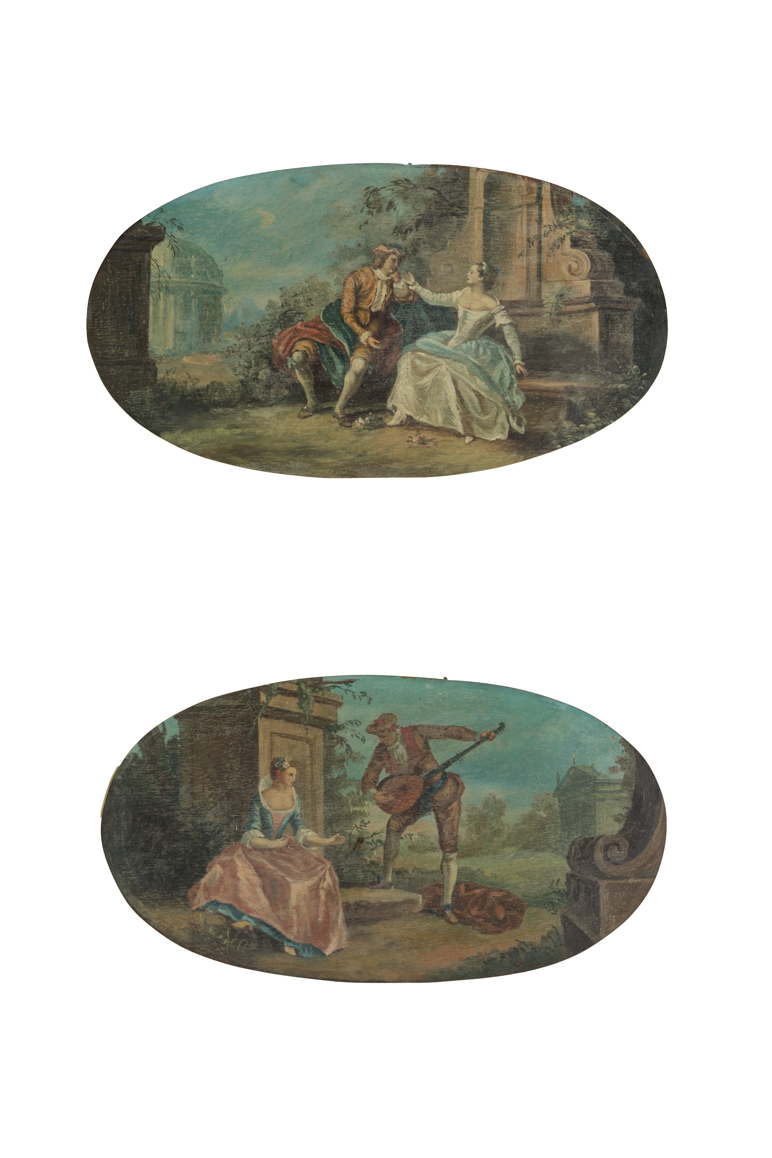 Coppia di Dipinti "scene Galanti"