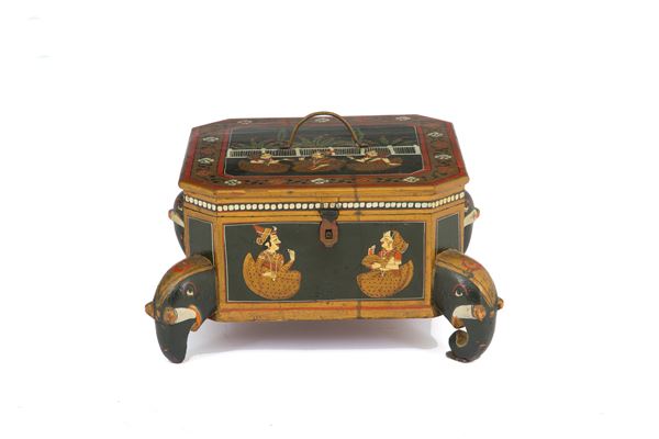 Painted jewelry box