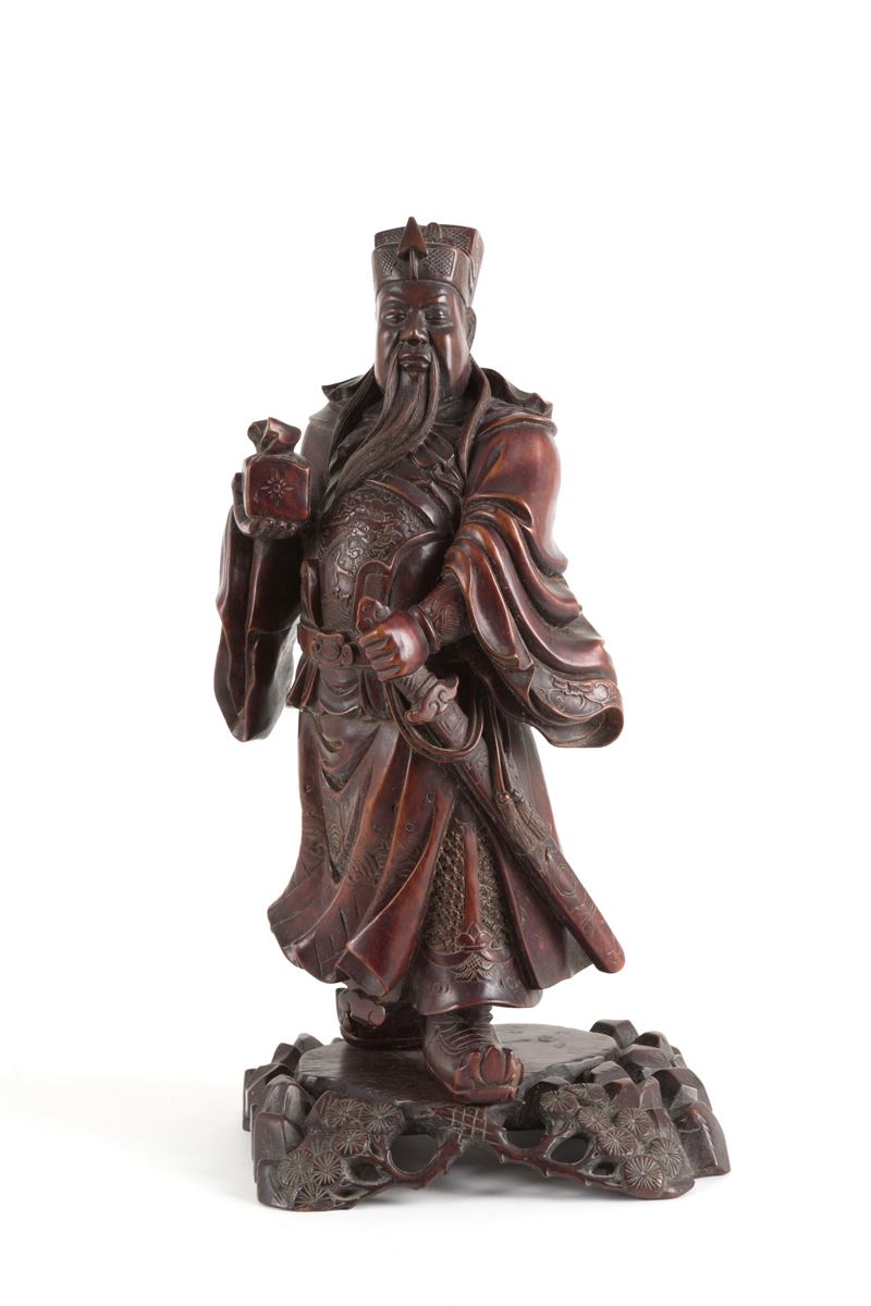 Scultura in legno 'DIGNITARIO'