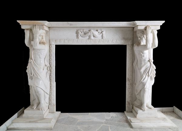 Marble fireplace