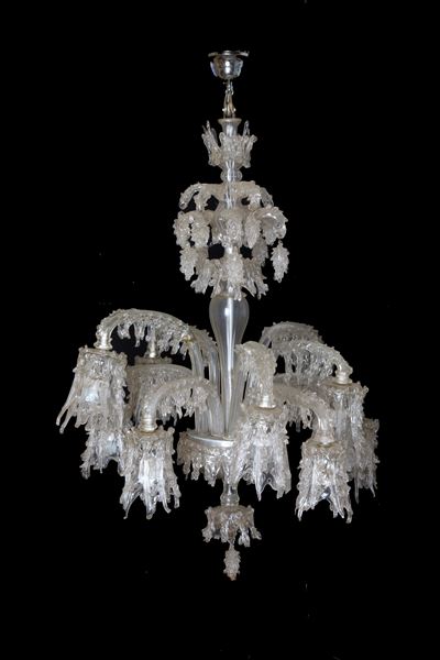Lampadario in Vetro Soffiato