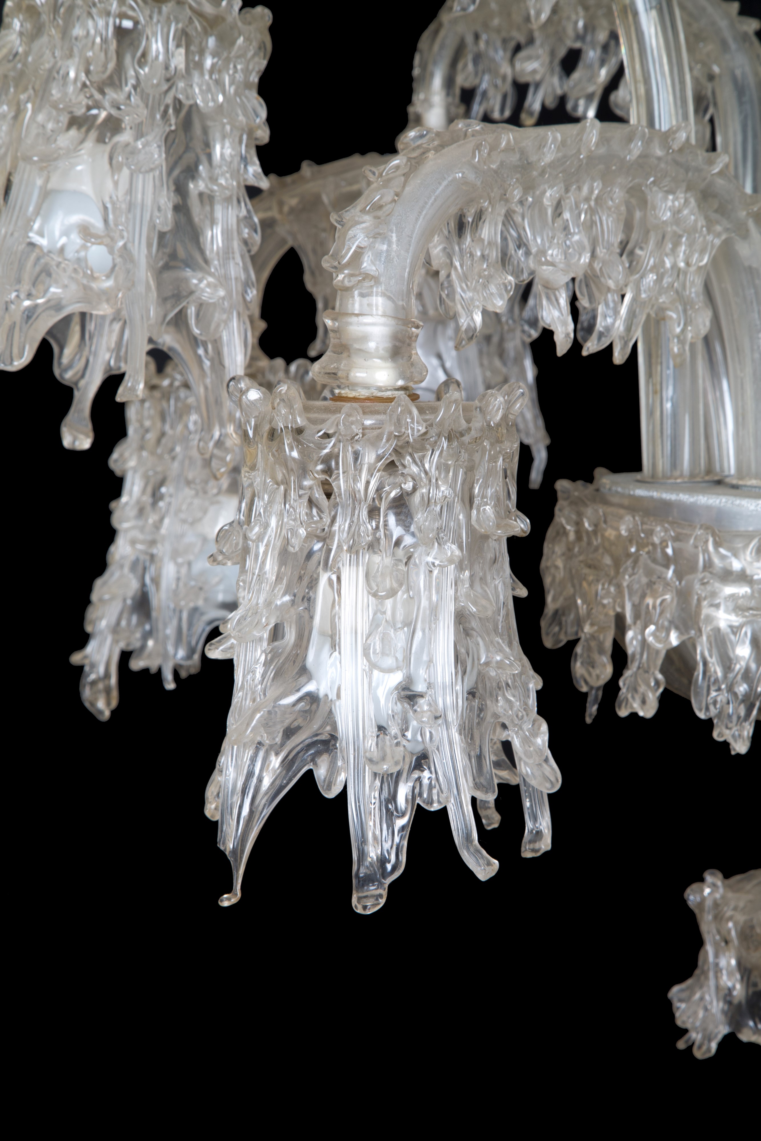 Lampadario in Vetro Soffiato
