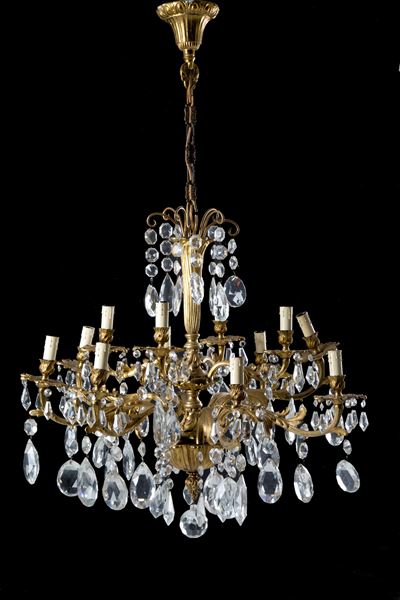 Lampadario in Bronzo