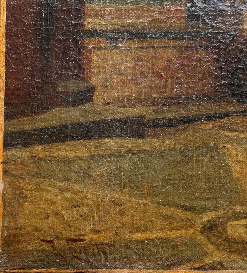 Ramon Tusquets Y Maignon - Dipinto "interno della Basilica di San Marco"