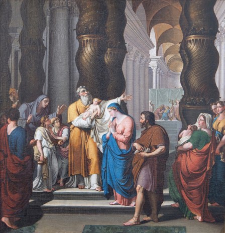 Vincenzo Camuccini - Dipinto "presentazione di Cristo al Tempio"