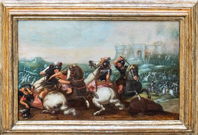Dipinto "battaglia di Ponte Milvio"