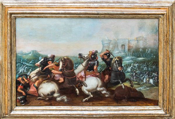 Painting "BATTLE OF MILVIO BRIDGE"