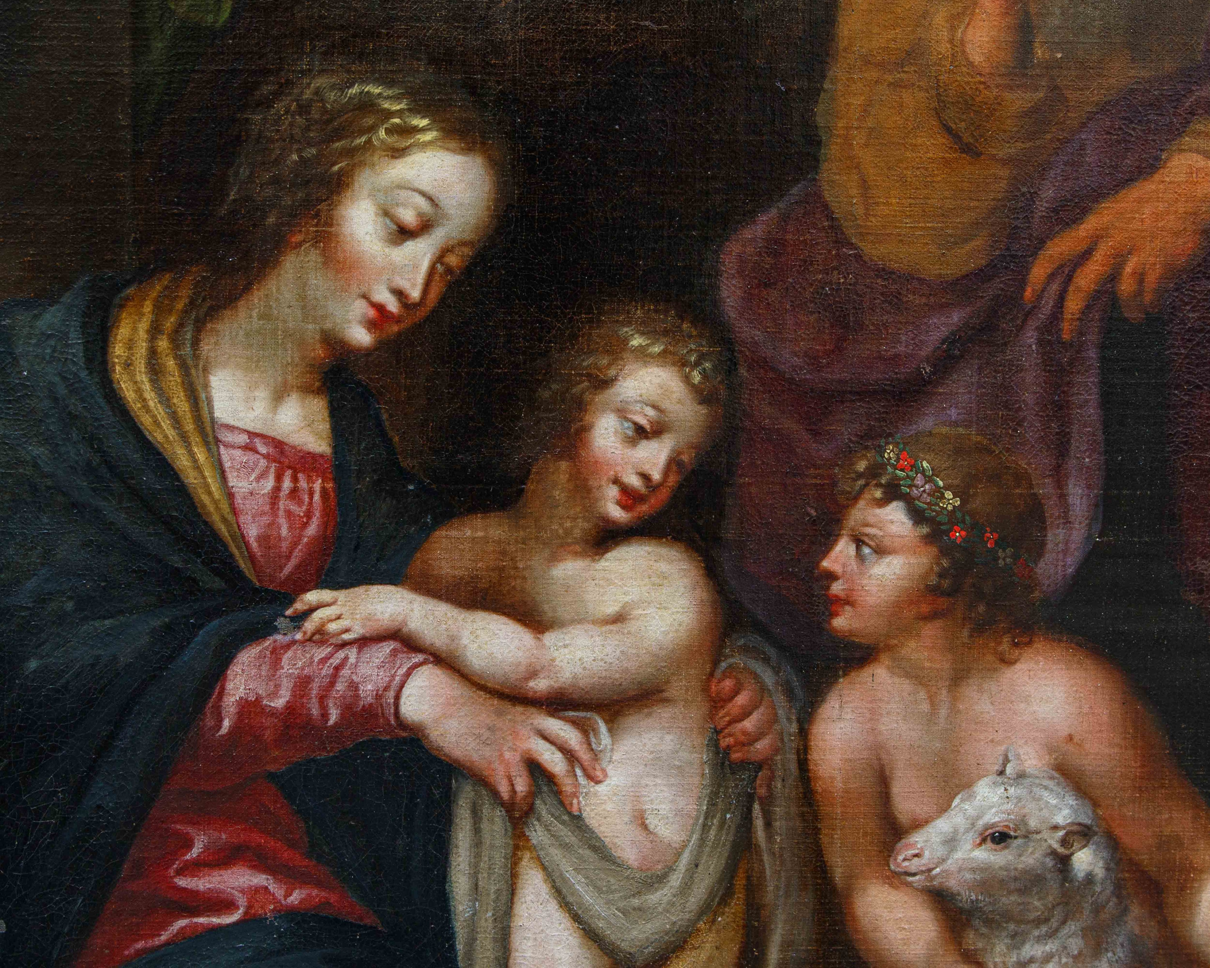 Pieter Paul Rubens - Dipinto "sacra Famiglia con San Giovannino"