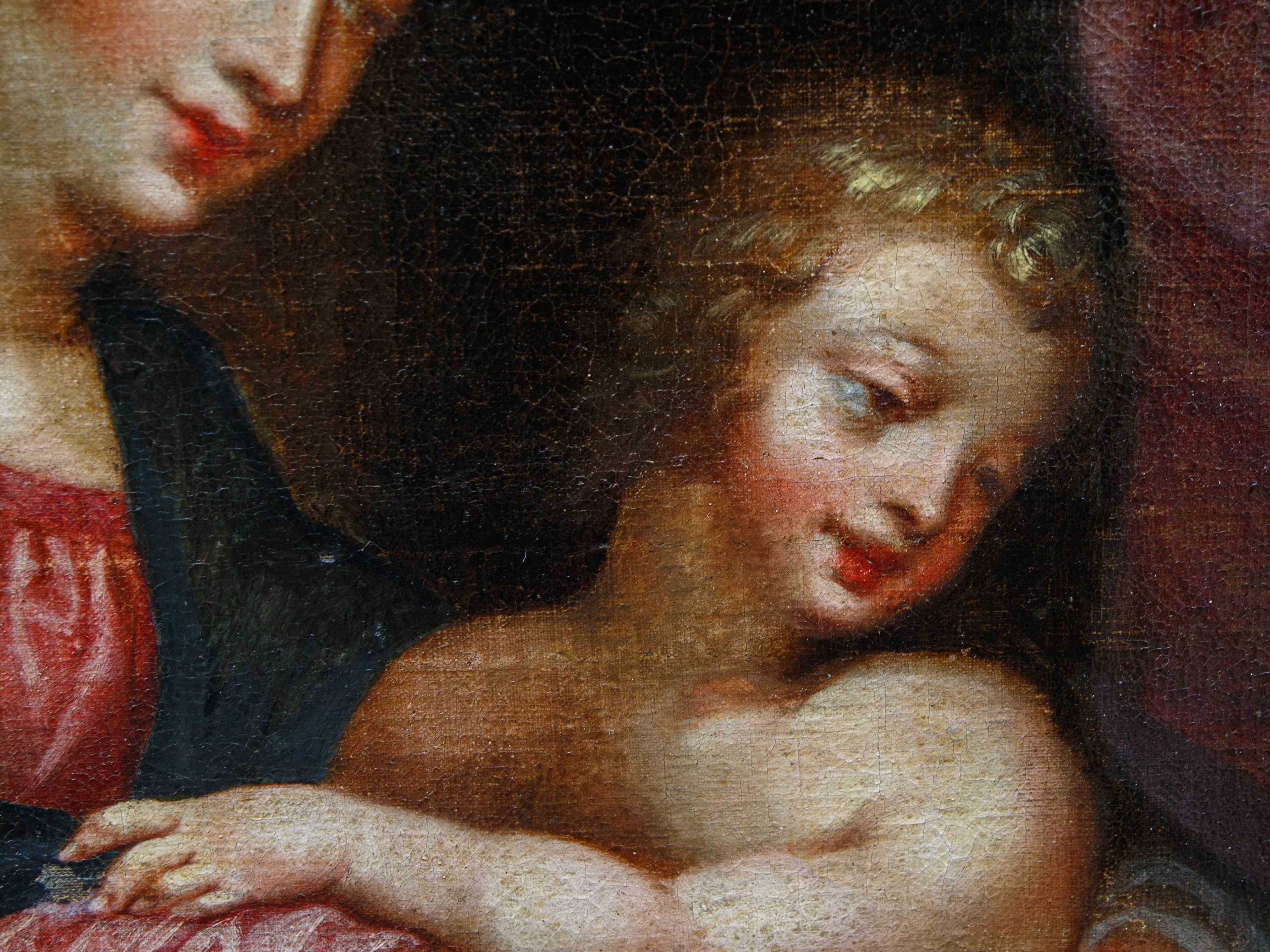 Pieter Paul Rubens - Dipinto "sacra Famiglia con San Giovannino"